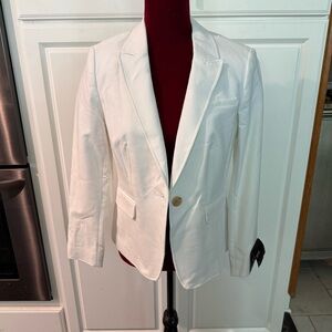 Banana Republic White Blazer Tailored Fit Modern Style